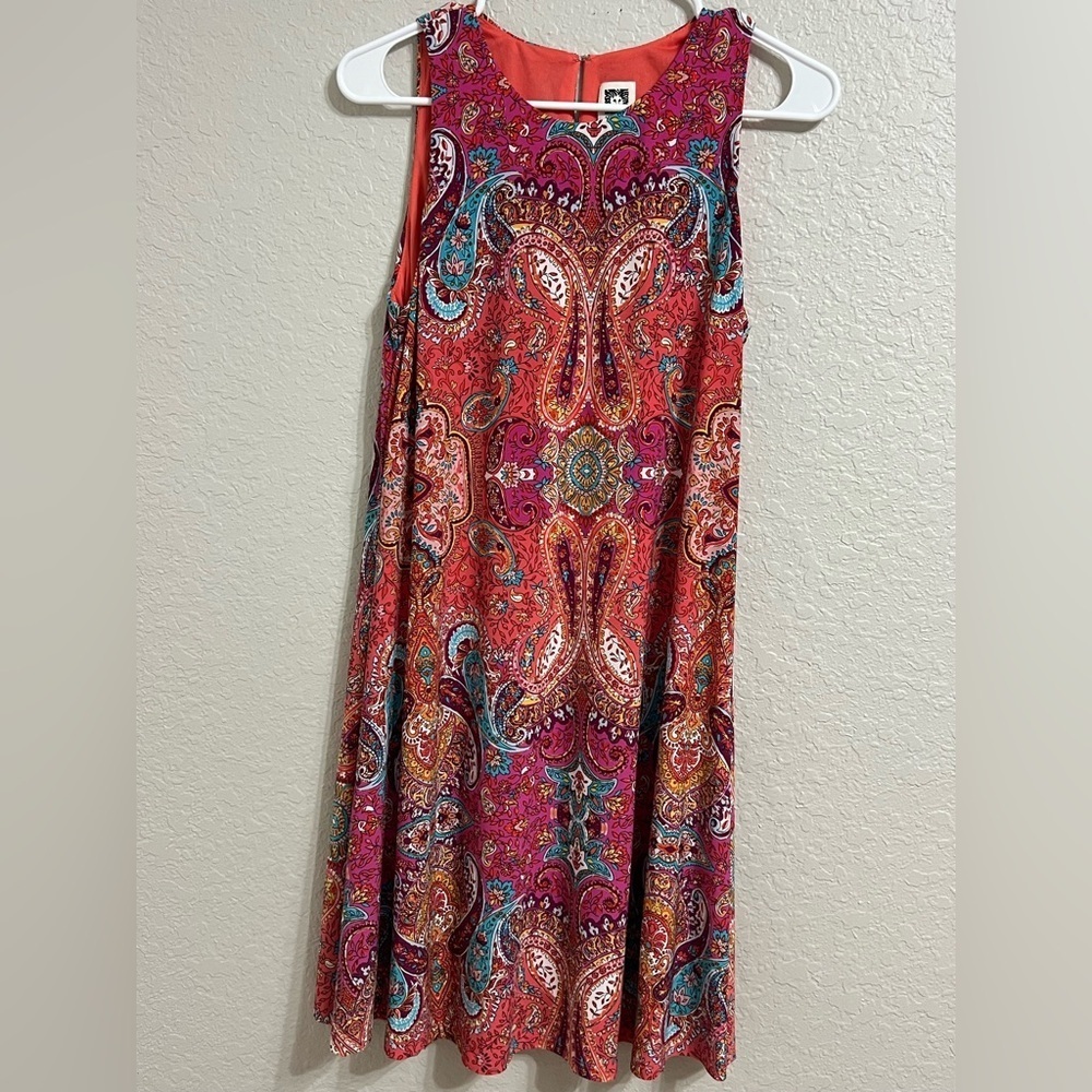 Anne Klein Red Maxi A-line Skirt Resort Wear